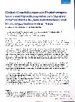 Vorschauseite 1: (Selbst-)Einschätzungen von Physiotherapeutinnen und Physiotherapeuten zum Stand der Arbeitssicherheits-, Gesundheitsschutzund Betreuungssituation in ihrer Praxis
