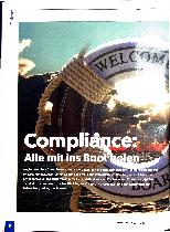 Vorschauseite 1: Compliance: Alle mit ins Boot holen