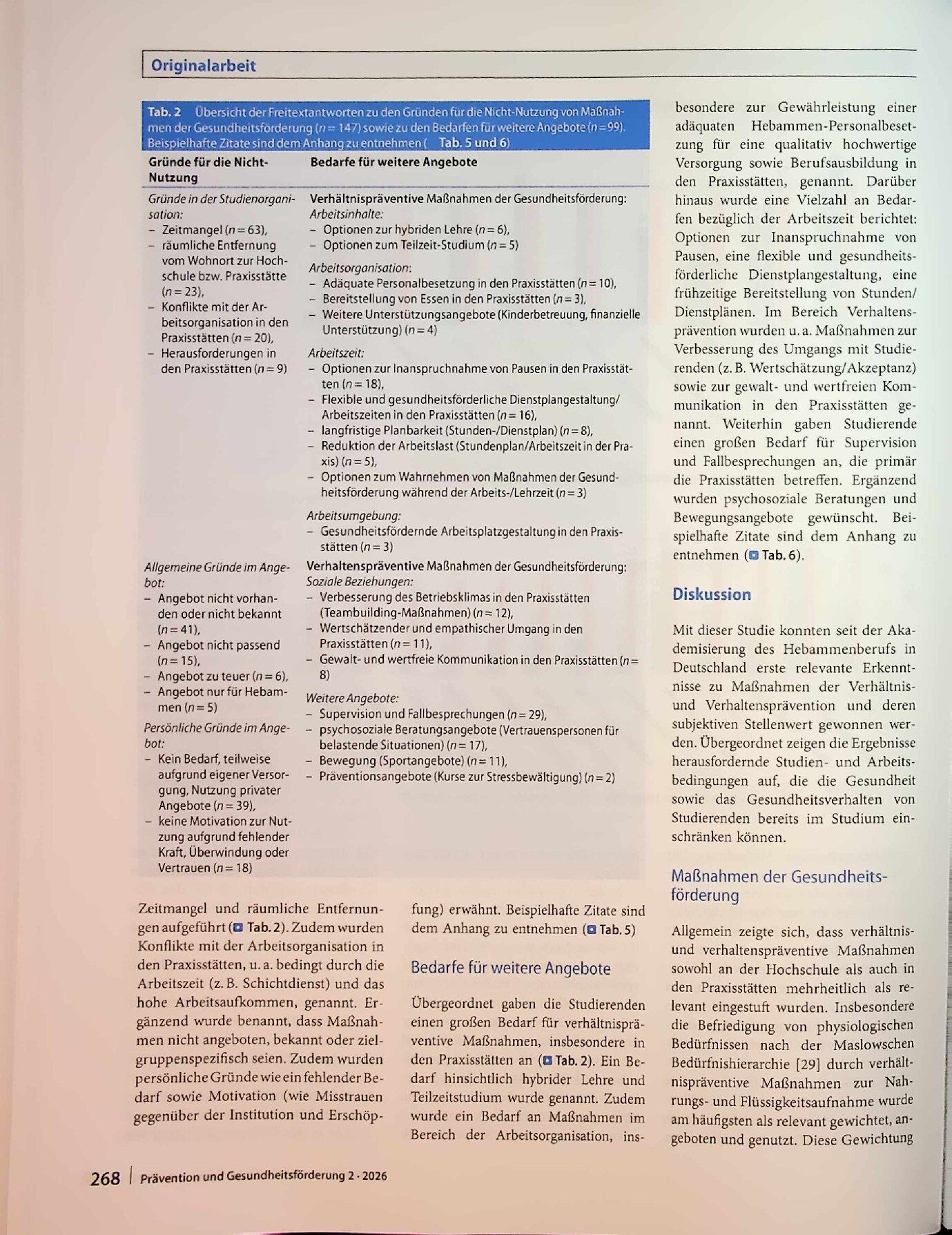 Vorschauseite 5: Verhältnis- und Verhaltensprävention aus Sicht von Studierenden der Hebammenwissenschaft