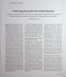 Vorschauseite 1: Führung braucht Persönlichkeiten