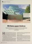 Vorschauseite 1: Mit Daten gegen Omikron