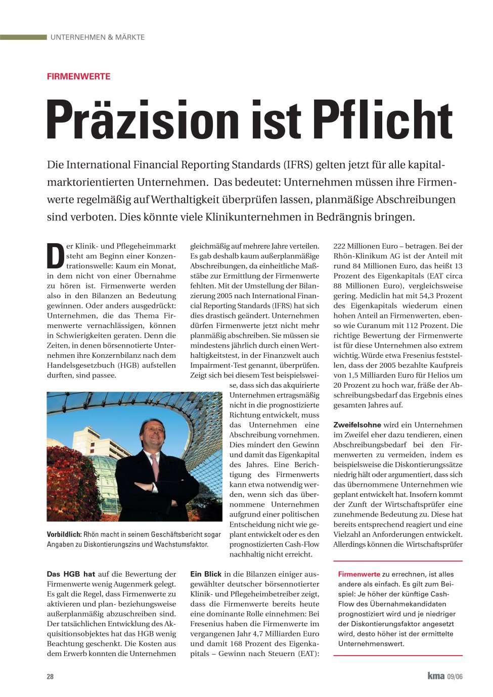 Vorschauseite 1: Präzision ist Pflicht