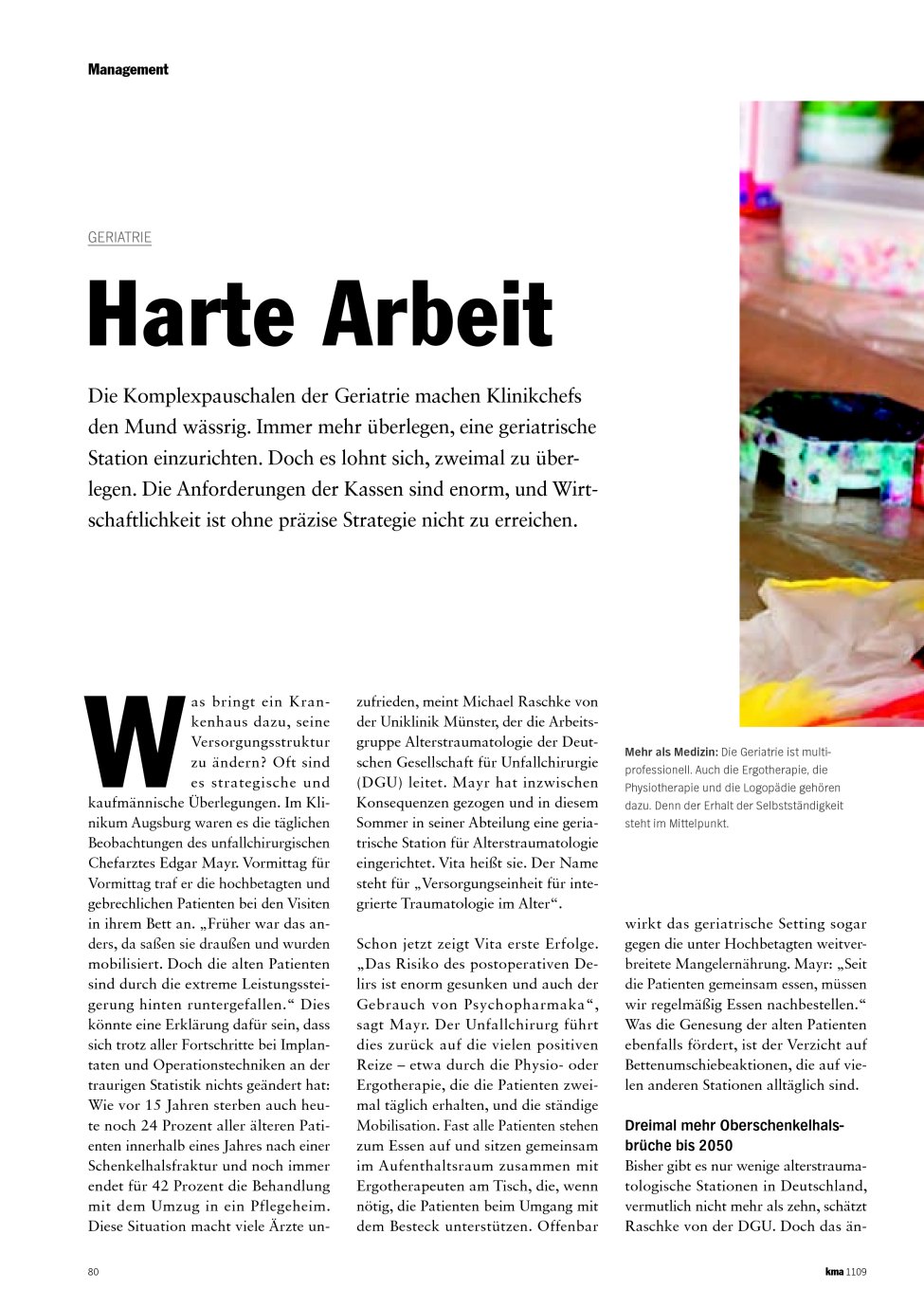 Vorschauseite 1: Harte Arbeit