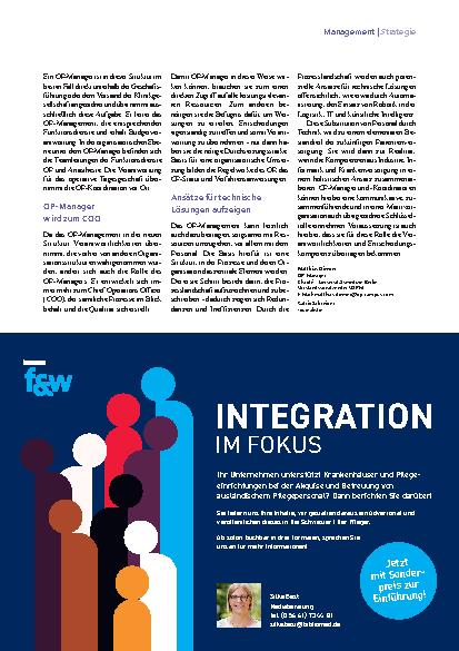 Vorschauseite 3: OP-Management Vom Dienstleister zum Treiber