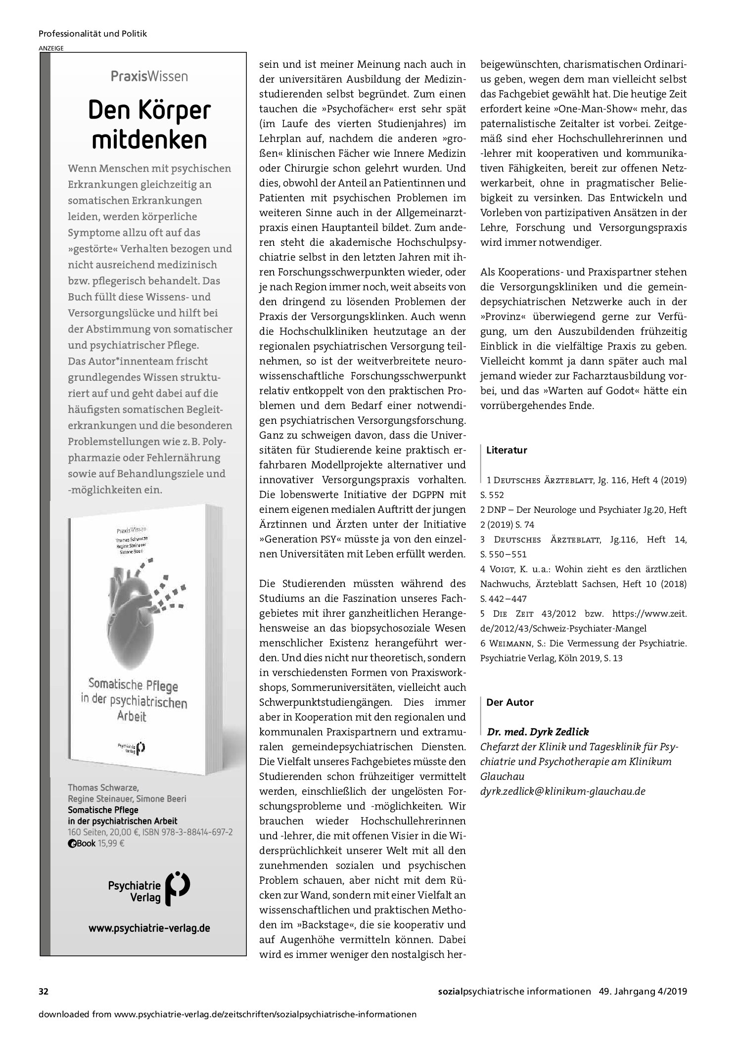 Vorschauseite 3: Wie »Warten auf Godot«: Gedanken zum Personalmangel