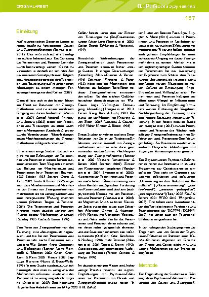Vorschauseite 2: Was empfehlen Psychiatrie-Erfahrene zur Prävention von Gewalt und Zwangsmaßnahmen während stationärer psychiatrischer Behandlungen?