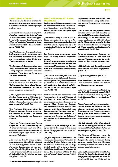 Vorschauseite 4: Was empfehlen Psychiatrie-Erfahrene zur Prävention von Gewalt und Zwangsmaßnahmen während stationärer psychiatrischer Behandlungen?