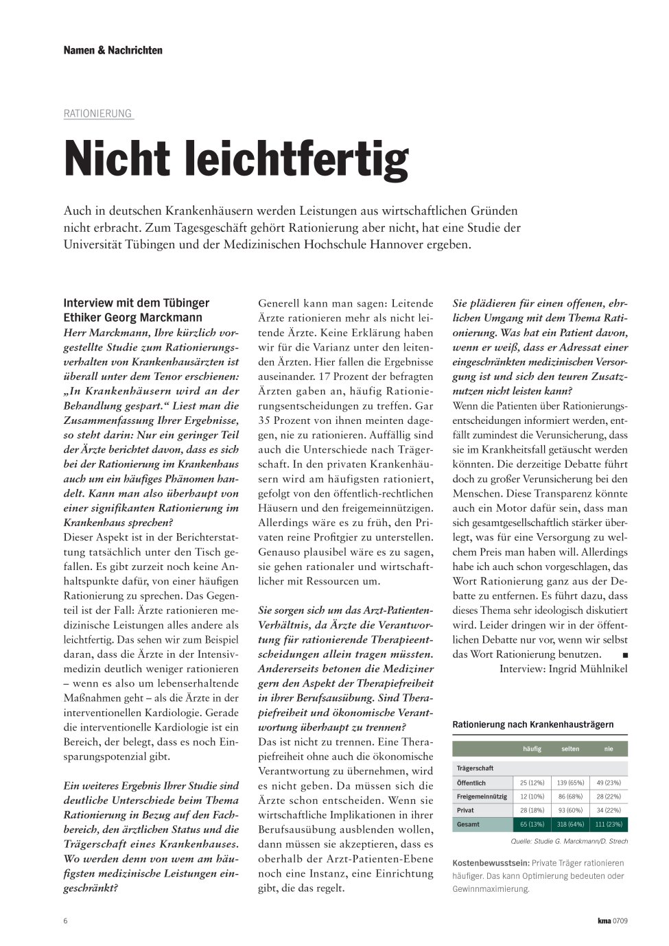 Vorschauseite 1: Nicht leichtfertig