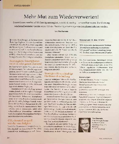 Vorschauseite 1: Mehr Mut zum Wiederverwerten!