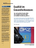 Vorschauseite 1: Qualität im Gesundheitswesen: Von der Qualitätsdebatte (1994) über Qualitätskandale (1999) zur Qualitätsgenerierung (2004 ?)