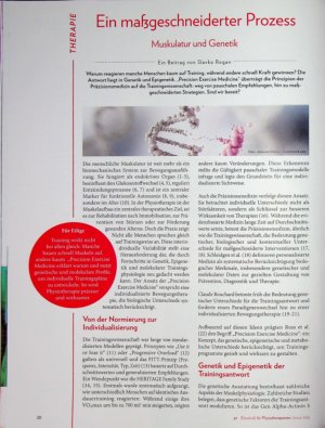 Vorschauseite 1: Ein maßgeschneiderter Prozess Muskulatur und Genetik