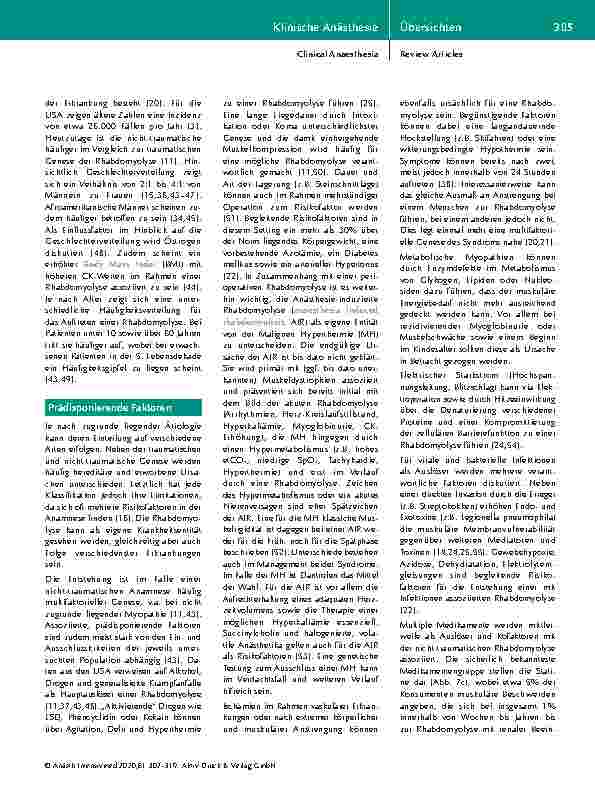 Vorschauseite 4: Rhabdomyolyse: Ein Überblick zur Pathophysiologie, Diagnostik und Therapie