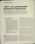 Vorschauseite 1: "Inter" und "professionell" gemeinsam organisieren