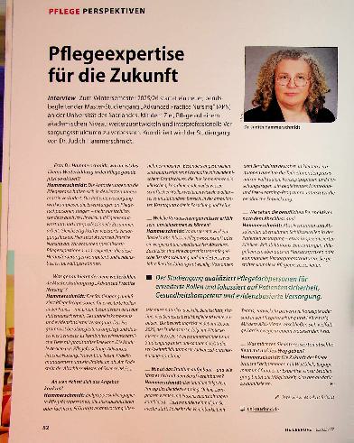 Vorschauseite 1: Pflegeexpertise für die Zukunft