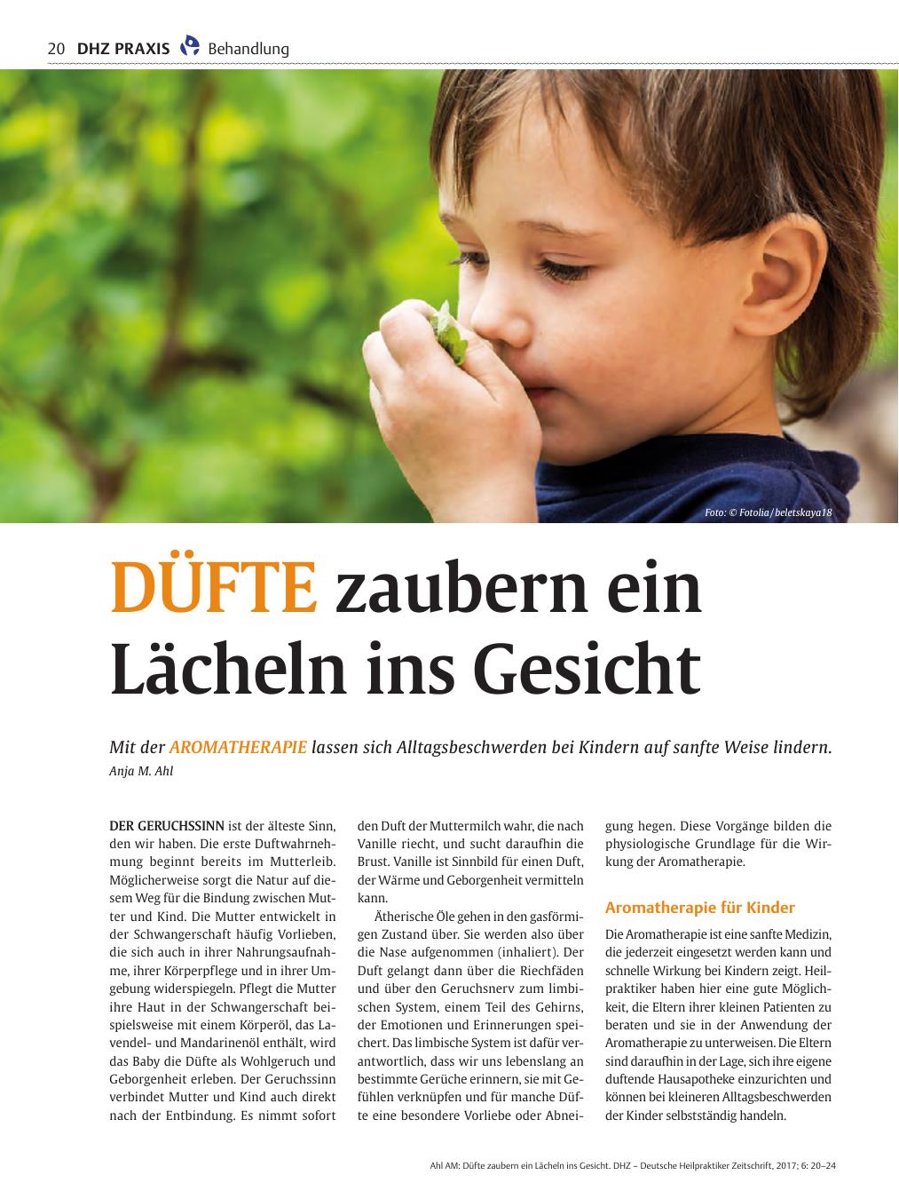 Vorschauseite 1: Düfte zaubern ein Lächeln ins Gesicht