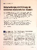 Vorschauseite 1: Entscheidungsunterstützung im klinischen medizinischen Bereich