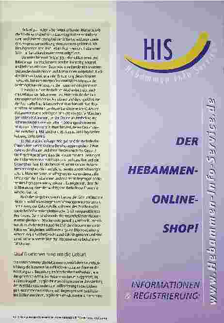 Vorschauseite 2: Wem gehört das Wochenbett?