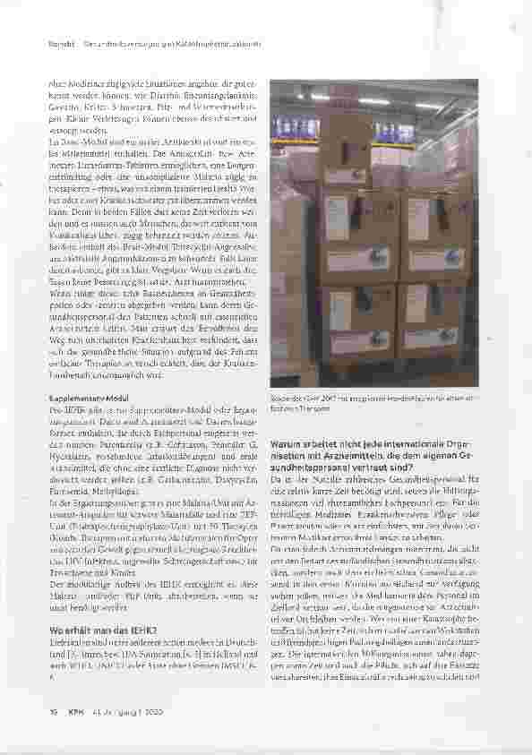 Vorschauseite 3: Pharmazeutisches Know-how in Katastrophensituationen