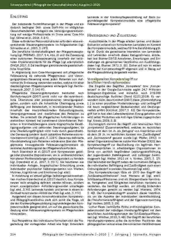 Vorschauseite 2: Die Pflegeprozessplanung als Vorbehaltstätigkeit erlangen Auszubildende der Gesundheitsund Krankenpflege eine pflegerische Fallsteuerungskompetenz?