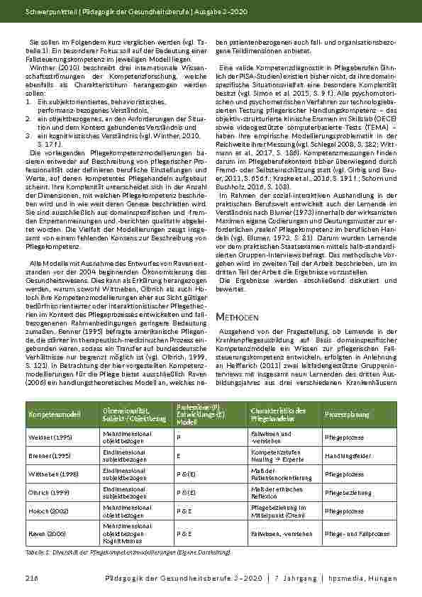 Vorschauseite 4: Die Pflegeprozessplanung als Vorbehaltstätigkeit erlangen Auszubildende der Gesundheitsund Krankenpflege eine pflegerische Fallsteuerungskompetenz?