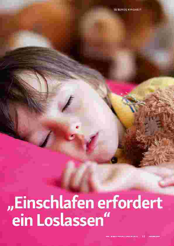 Vorschauseite 1: Einschlafen erfordert ein Loslassen.