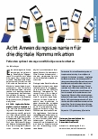Vorschauseite 1: Acht Anwendungsszenarien für die digitale Kommunikation: Patienten optimal versorgen und Klinikpersonal entlasten.