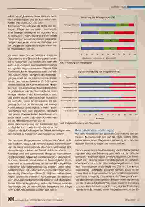 Vorschauseite 2: Digital Leadership - Auswirkungen der Digitalisierung auf die Führung von Pflegeteams im Generationenvergleich