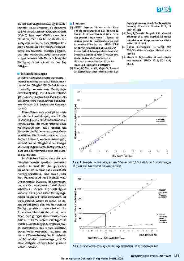 Vorschauseite 6: Manuelle Reinigung von Medizinprodukten vor der Sterilisation: Qualitätskontrolle des Reinigungsbades durch Leitfähigkeitsmessung.