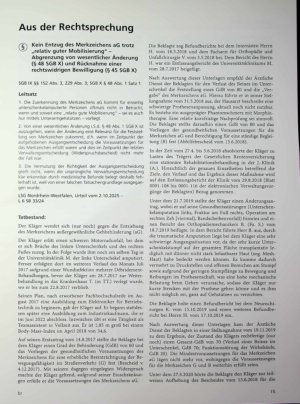 Vorschauseite 1: Aus der Rechtsprechung