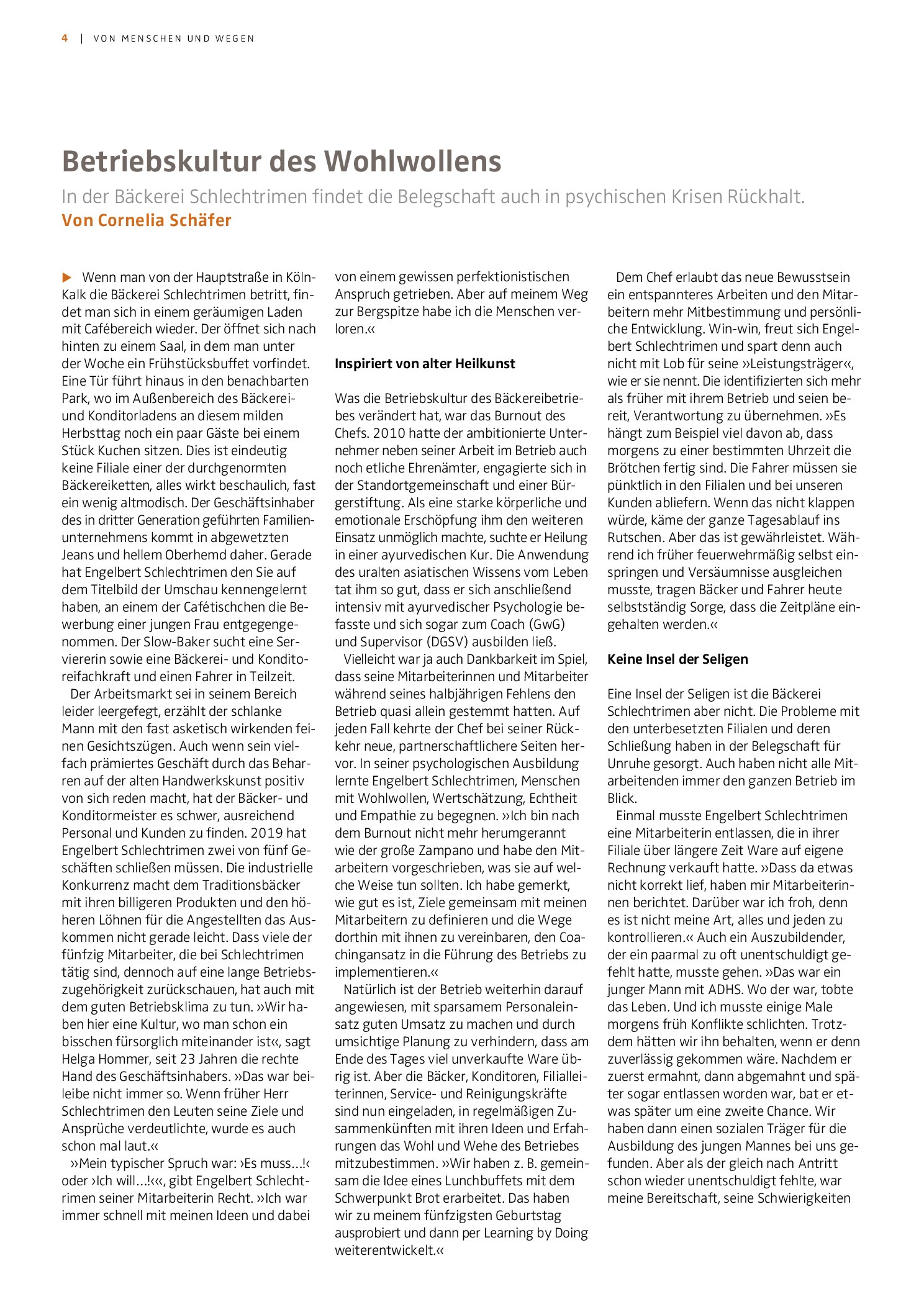 Vorschauseite 1: Betriebskultur des Wohlwollens