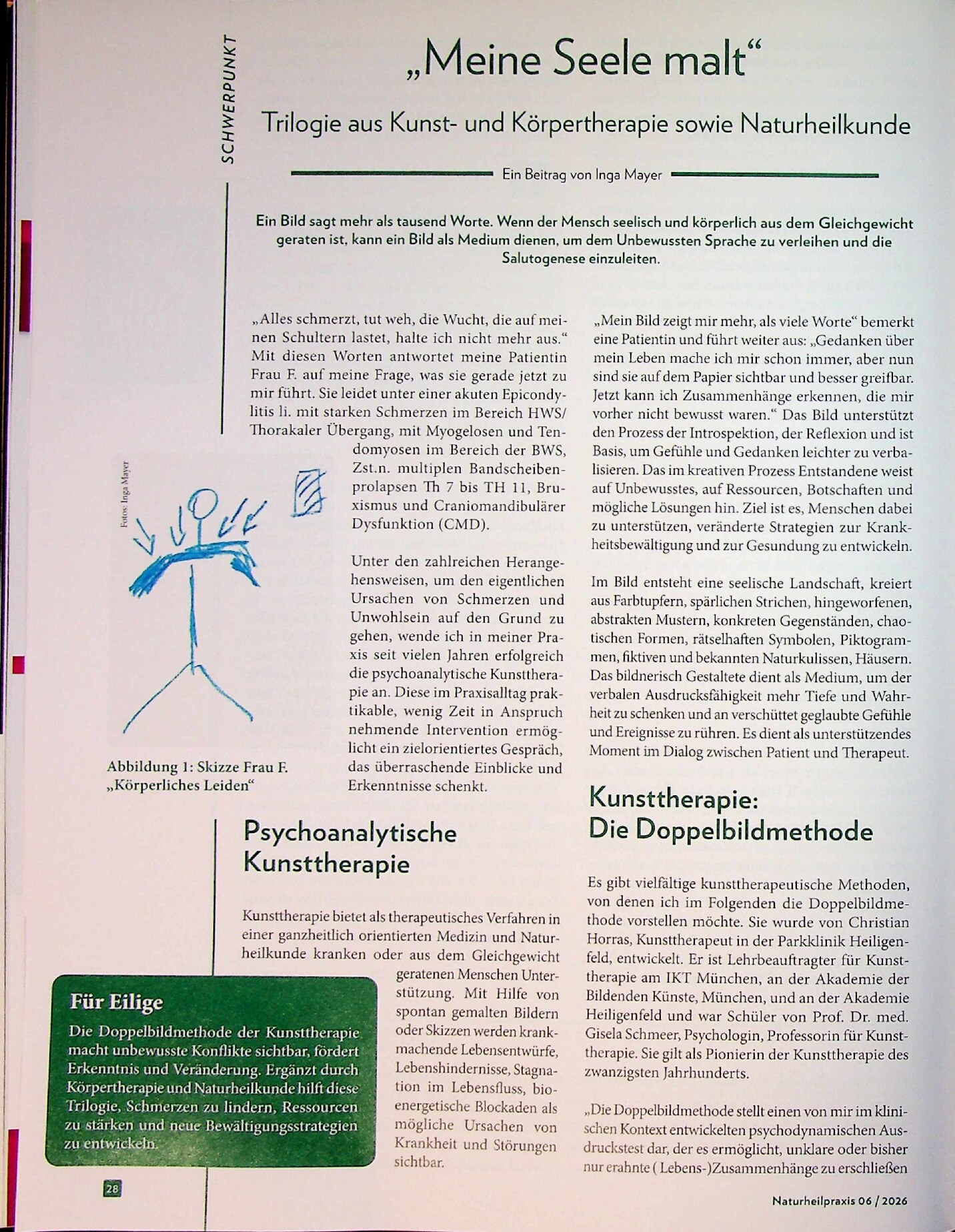 Vorschauseite 1: „Meine Seele malt“ – Trilogie aus Kunst- und Körpertherapie sowie Naturheilkunde