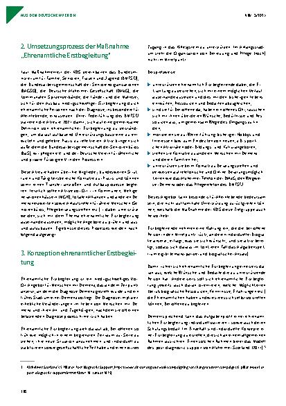 Vorschauseite 2: Ehrenamtliche Erstbegleitung von Menschen mit Demenz – eine Maßnahme der Nationalen Demenzstrategie