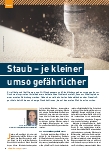 Vorschauseite 1: Staub – je kleiner, umso gefährlicher