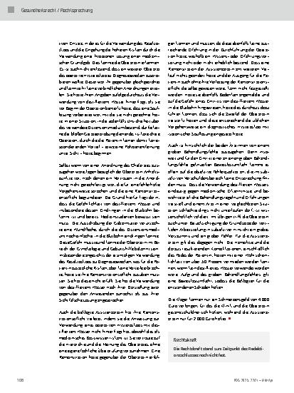 Vorschauseite 4: Verwendung von destilliertem Wasser als grober gynäkologischer Behandlungsfehler