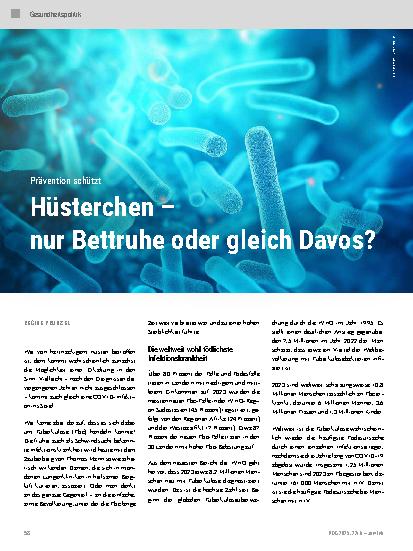 Vorschauseite 1: Hüstchen – nur Bettruhe oder gleich Davos?