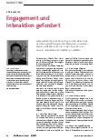 Vorschauseite 1: Engagement und Interaktion gefordert