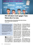 Vorschauseite 1: Mit Infotainment gegen Fake News über Corona