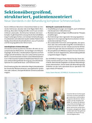 Vorschauseite 1: Sektionsübergreifend, strukturiert, patientenzentriert Neue Standards in der Behandlung komplexer Schmerzverläufe