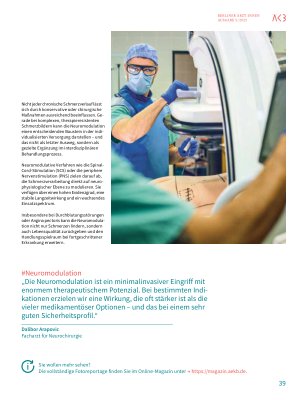 Vorschauseite 4: Sektionsübergreifend, strukturiert, patientenzentriert Neue Standards in der Behandlung komplexer Schmerzverläufe