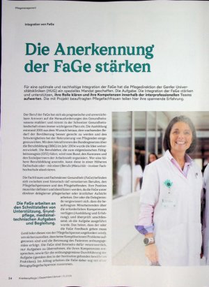Vorschauseite 1: Die Anerkennung der FaGe stärken
