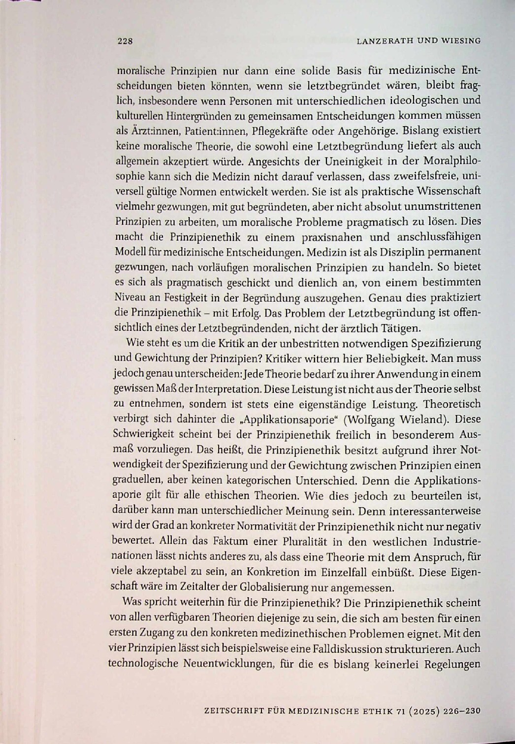 Vorschauseite 3: Tom L. Beauchamp: Ein Nachruf