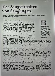 Vorschauseite 1: Das Saugverhalten von Säuglingen