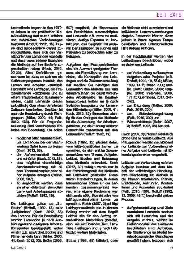 Vorschauseite 4: In der praktischen Pflegeausbildung mit Leittexten lernen. Eine handlungsorientierte Methode für die Praxisanleitung.