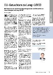 Vorschauseite 1: EU-Gutachten zu Long-COVID: EU-Kommission mandatiert Expertengremium mit Gutachten zu Auswirkungen von Long-COVID