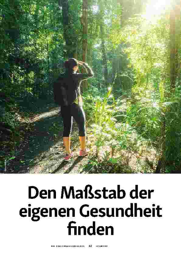 Vorschauseite 1: Den Maßstab der eigenen Gesundheit finden