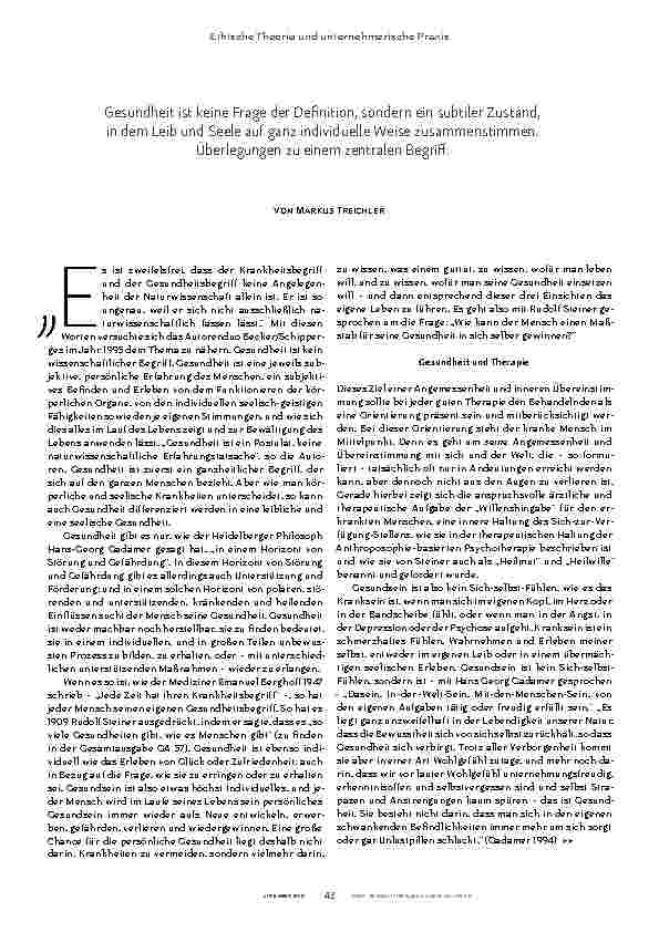 Vorschauseite 2: Den Maßstab der eigenen Gesundheit finden