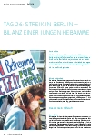 Vorschauseite 1: Tag 26: Streik in Berlin - Bilanz einer jungen Hebamme
