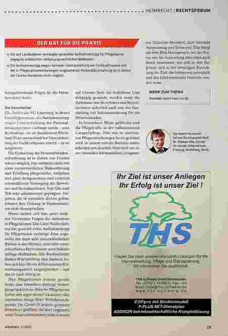 Vorschauseite 2: Aufnahmestopp in Pflegeheimen in Zeiten von Corona