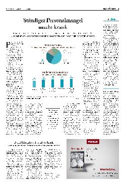 Vorschauseite 1: Ständiger Personalmangel macht krank.