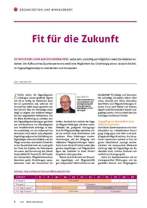 Vorschauseite 1: Fit für die Zukunft